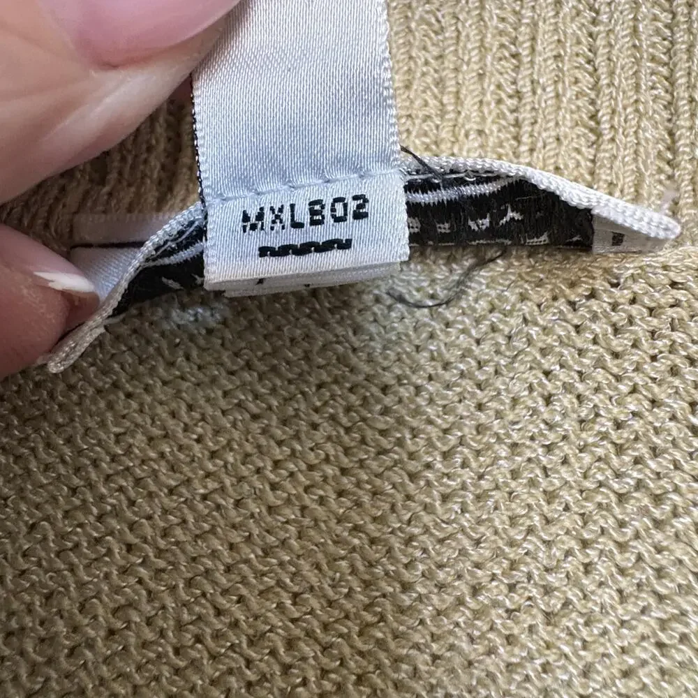 Vintage St John Sport Wool Blend Cardigan Jacket Lg Cream Shawl Collar Oldmoney - Picture 7 of 12